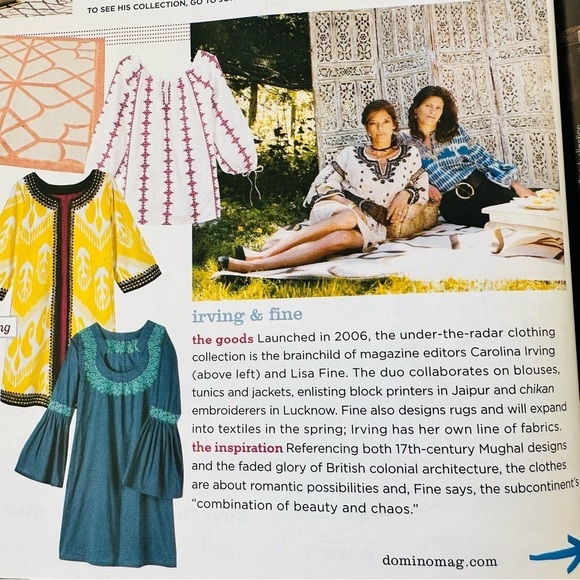 Beaded Irving & Fine 
Morocco Linen Blouse  
Size medium - NWOT - Picture 4 of 13